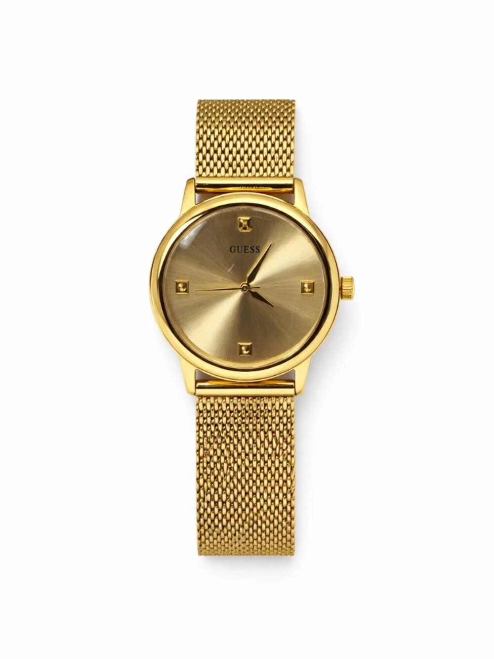 GUESS GW0732L2 Women's Gold Tone Mesh Bracelet Watch Japanese Quartz 50M WR